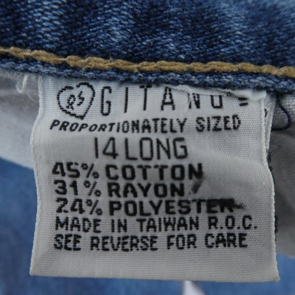 PS Gitano 80s Denim Jeans Ultra High Waist Tapered Leg 14 30 x 30 - Picture 8 of 12